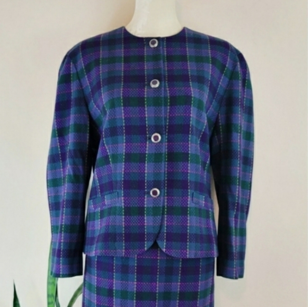 🎉HP VTG 70s Pendleton Plaid Wool Blazer Jacket